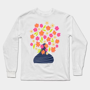 Arty flowers in a vase Long Sleeve T-Shirt